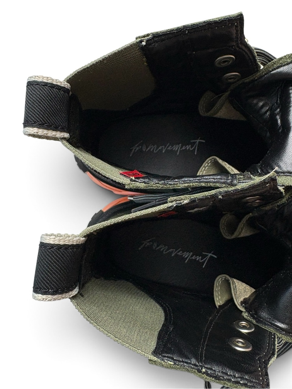 Free People Movement x SOREL Brex Lace Waterproof Boot Olive Orange Sz 8 - Picture 7 of 10